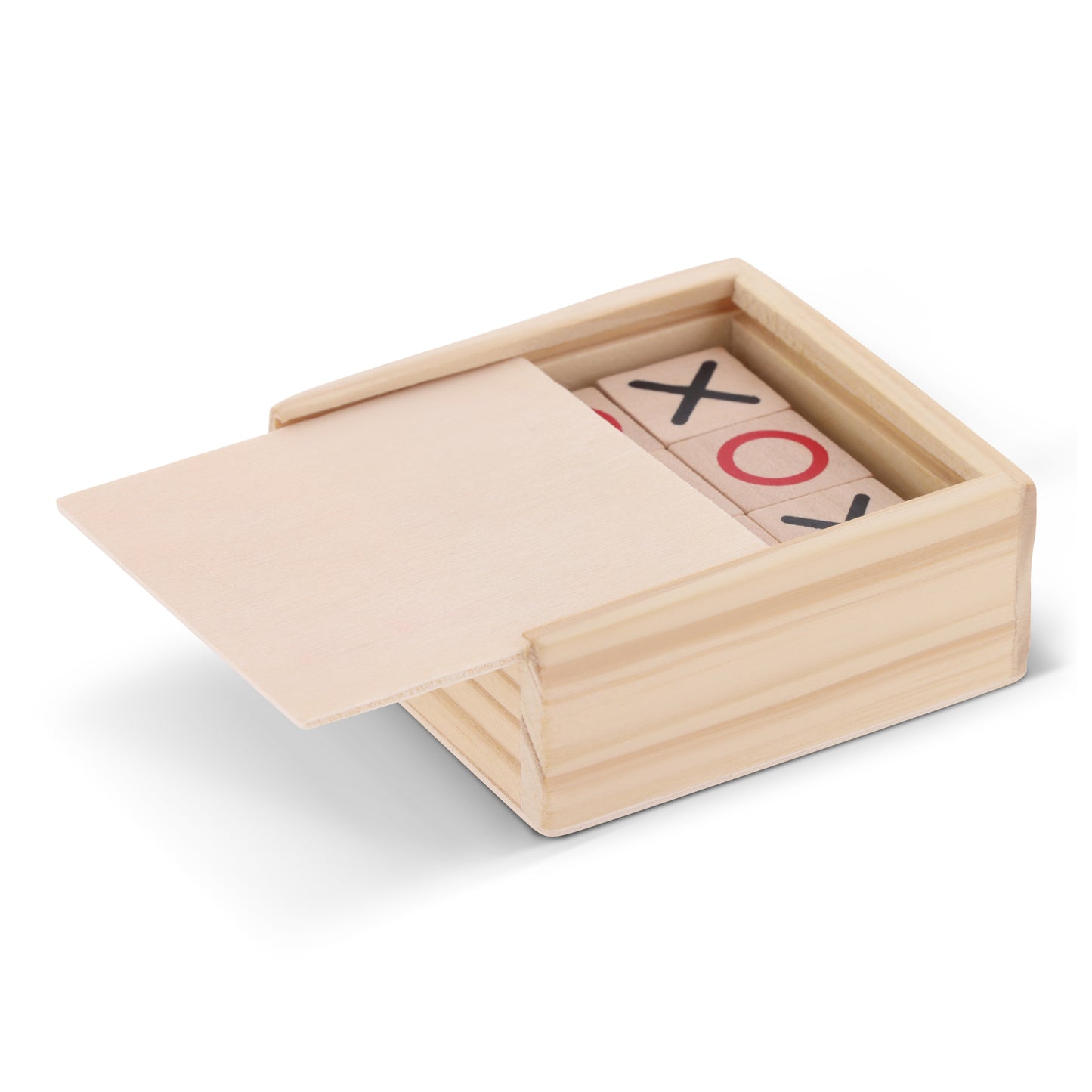 Tic Tac Toe houten in doos