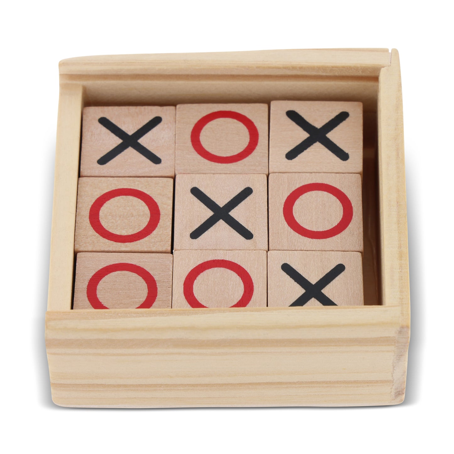 Tic Tac Toe houten in doos