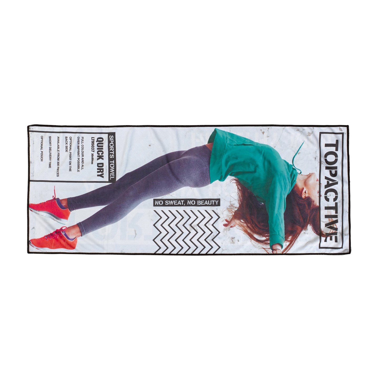 Sneldrogende sporthanddoek met custom-made print