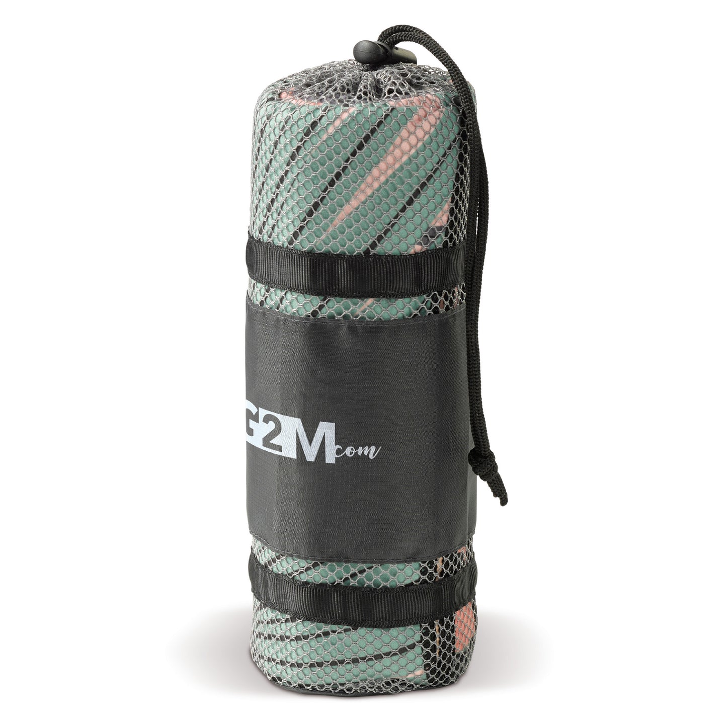 Sneldrogende strandhanddoek met custom-made print en tas