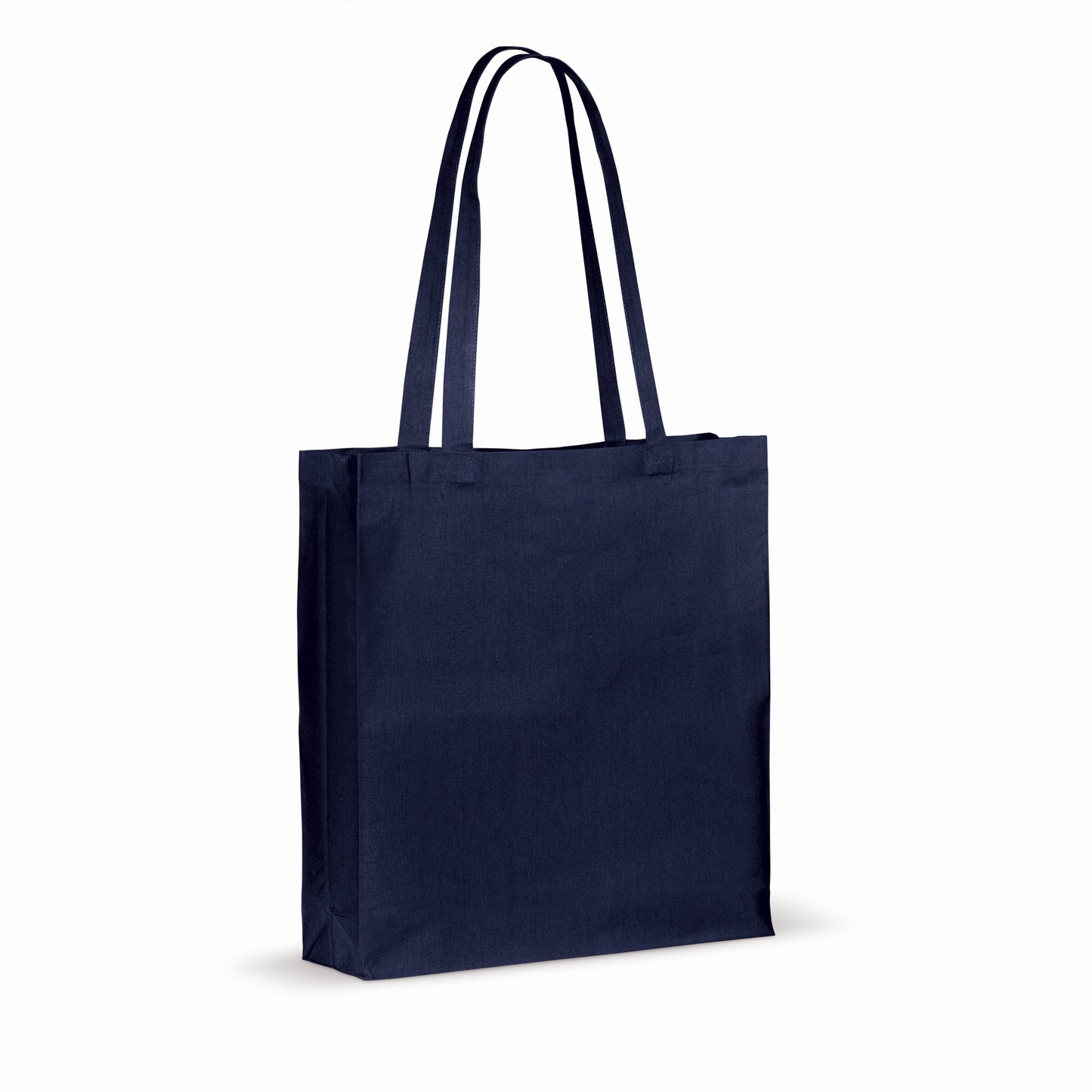 Draagtas gerecycled katoen met bodem 140g/m² 38x10x42cm