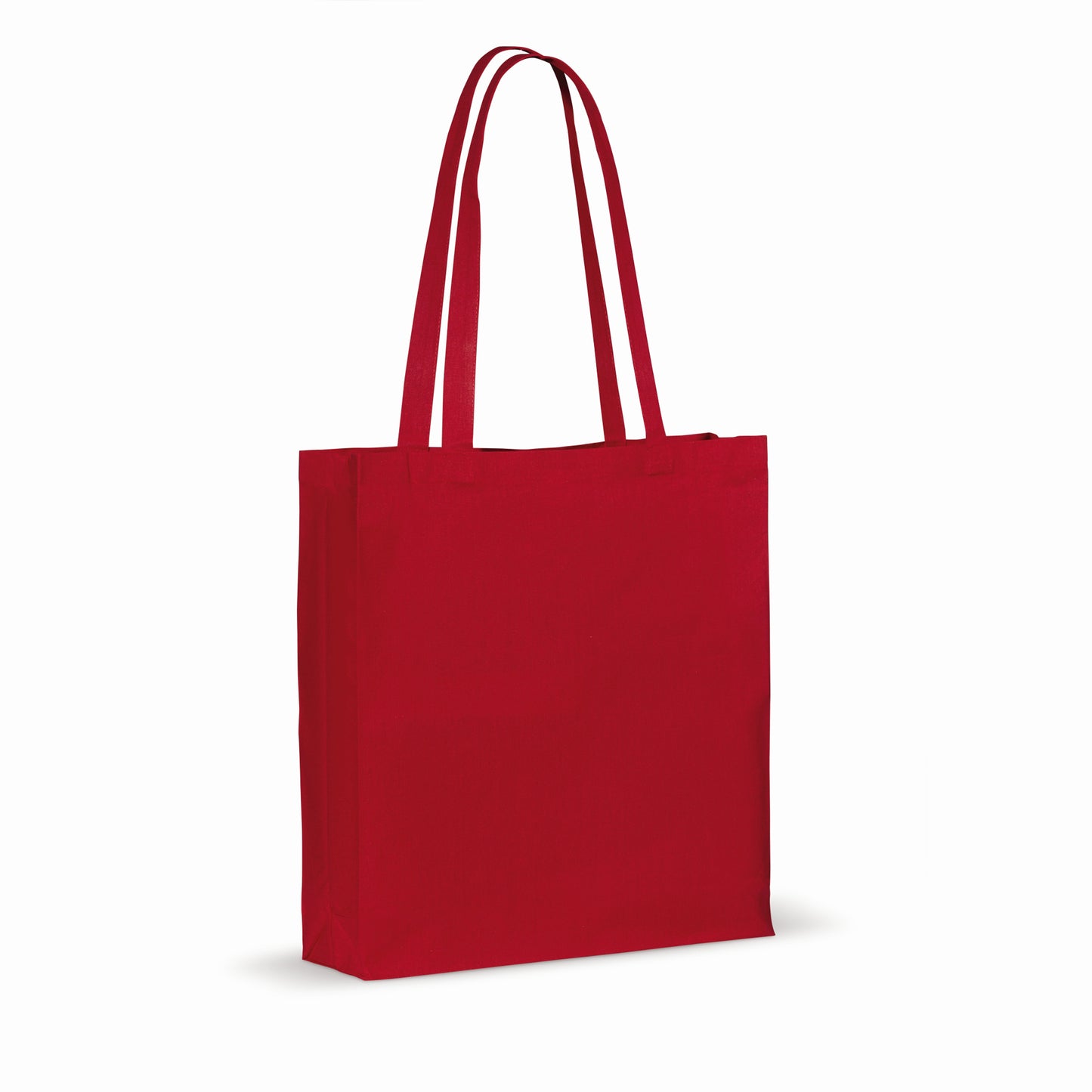 Draagtas gerecycled katoen met bodem 140g/m² 38x10x42cm