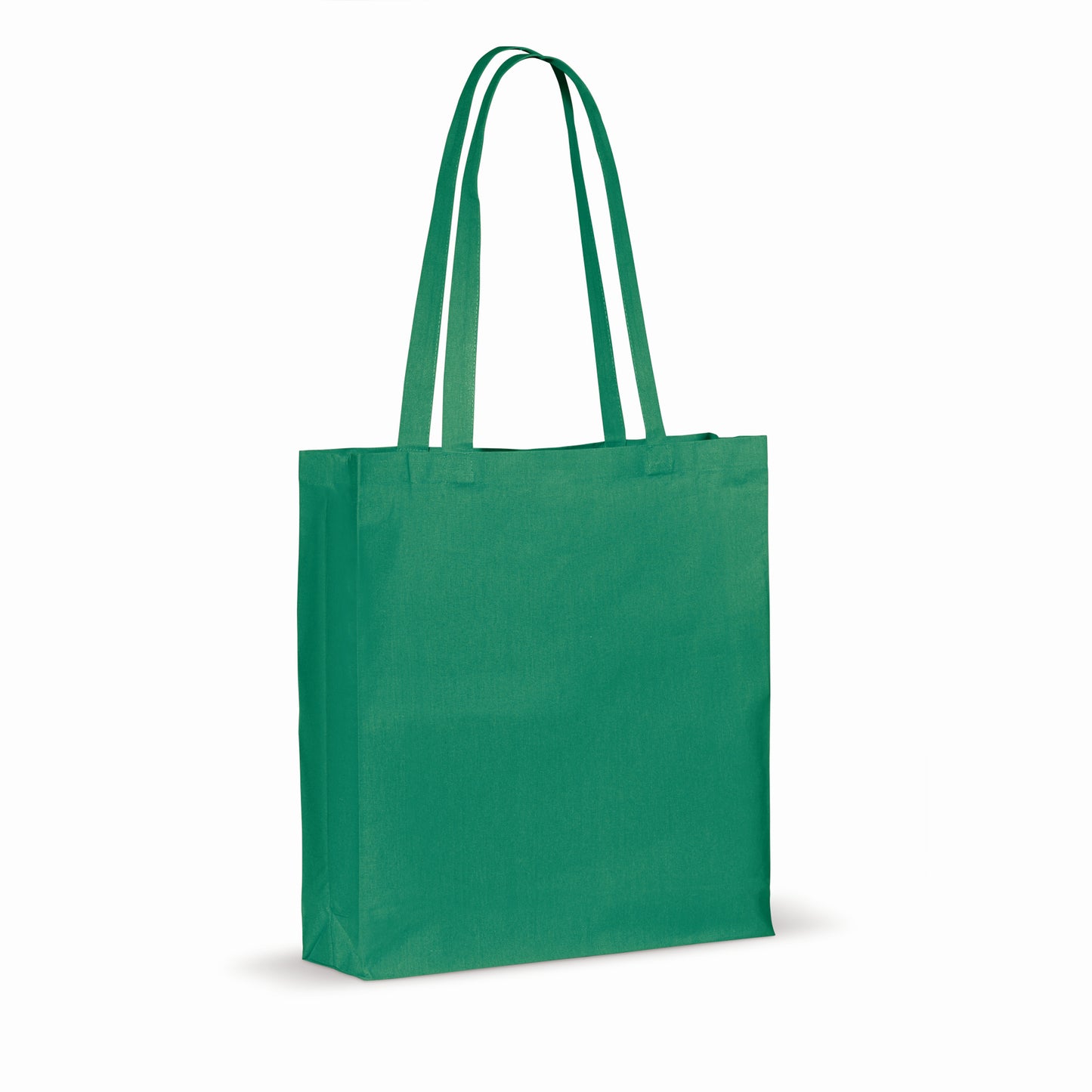Draagtas gerecycled katoen met bodem 140g/m² 38x10x42cm