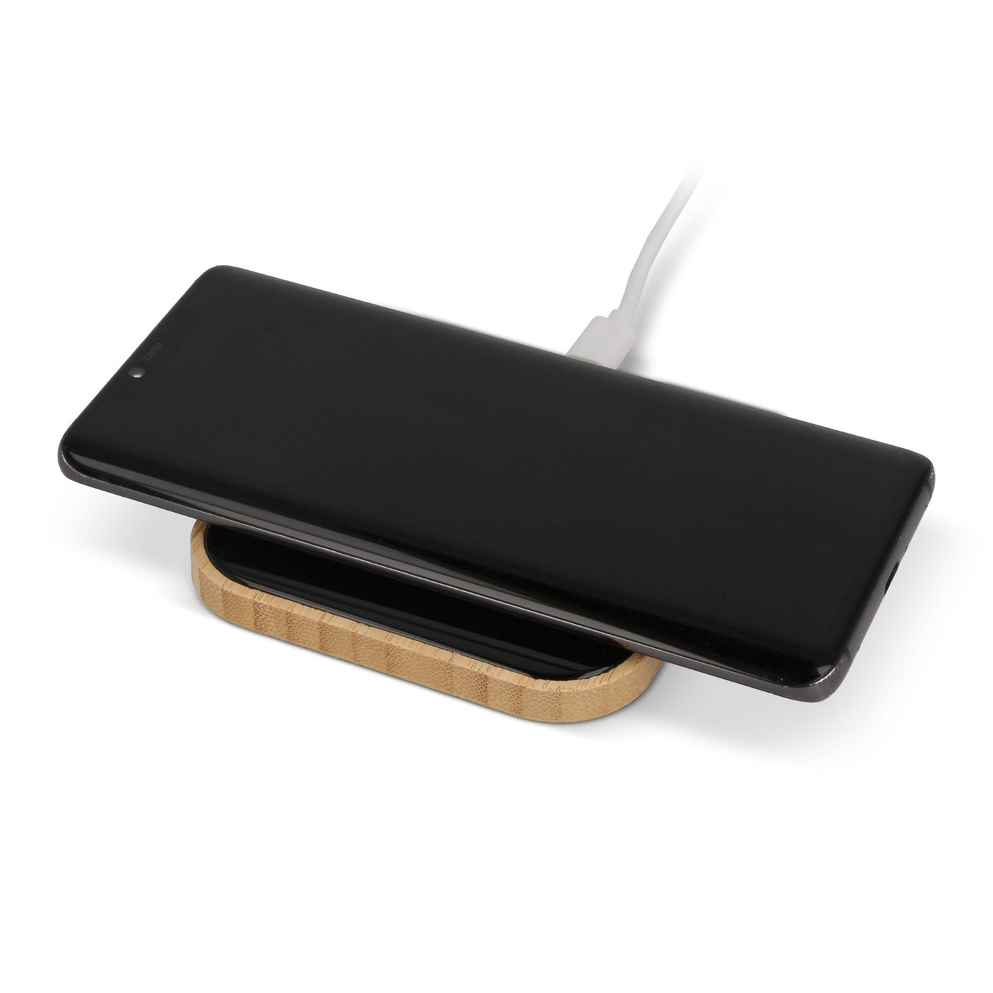 Draadloze oplader bamboe & glas 10W