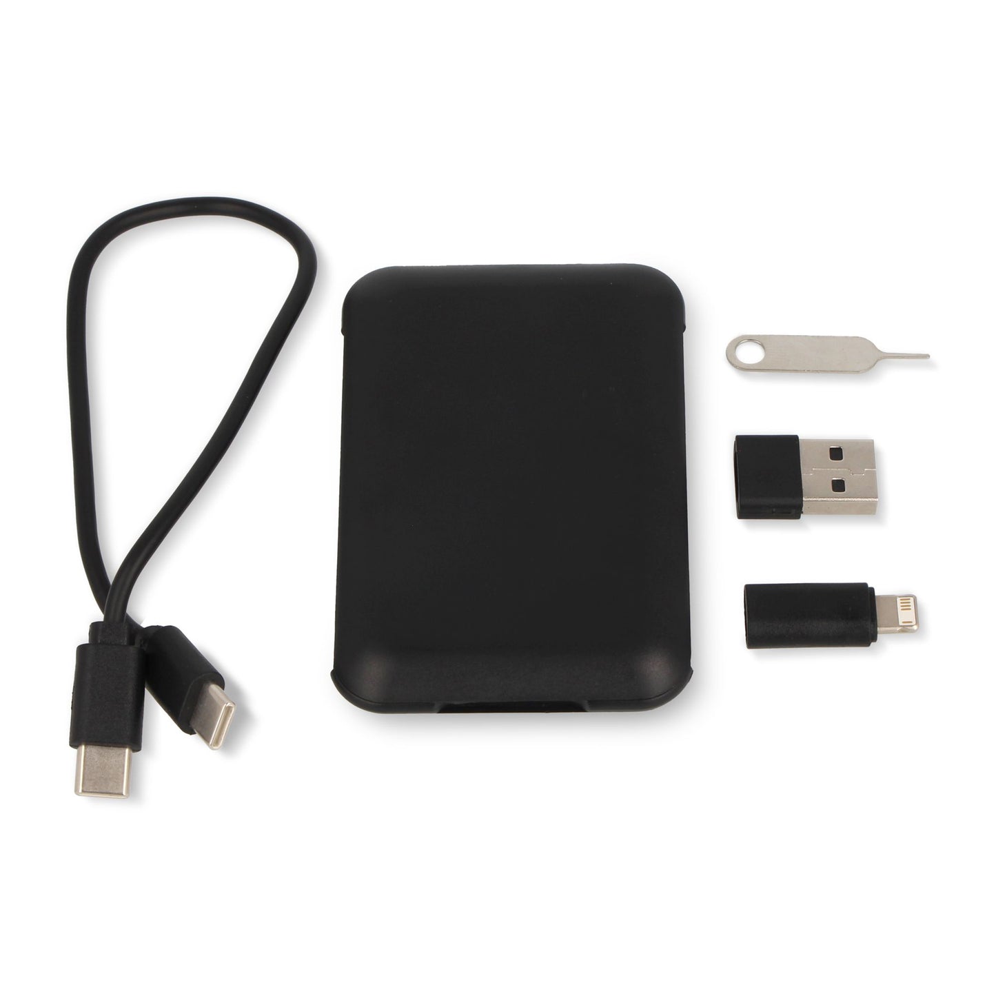 Oplaad- en telefoon reisset