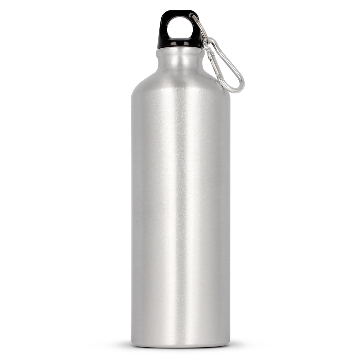 Waterfles aluminium met karabijnhaak 750ml