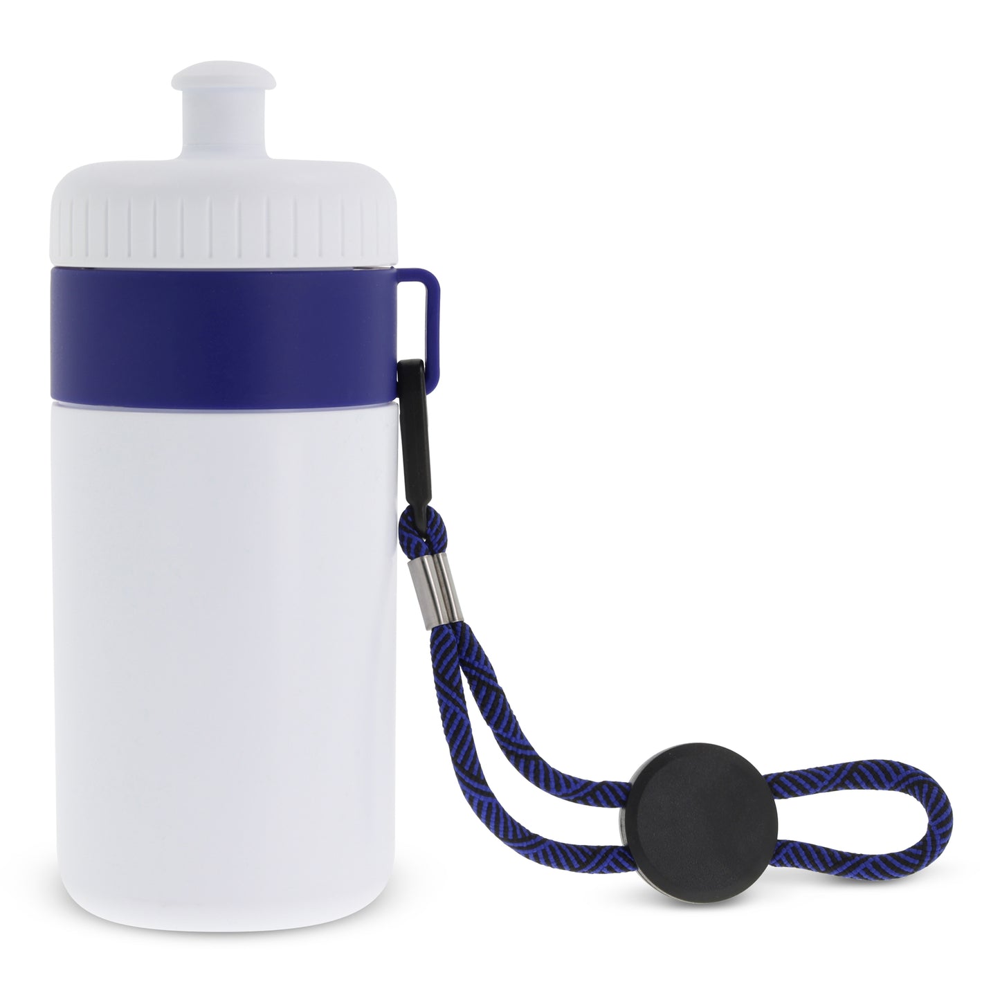 Sportbidon met rand en koord 500ml