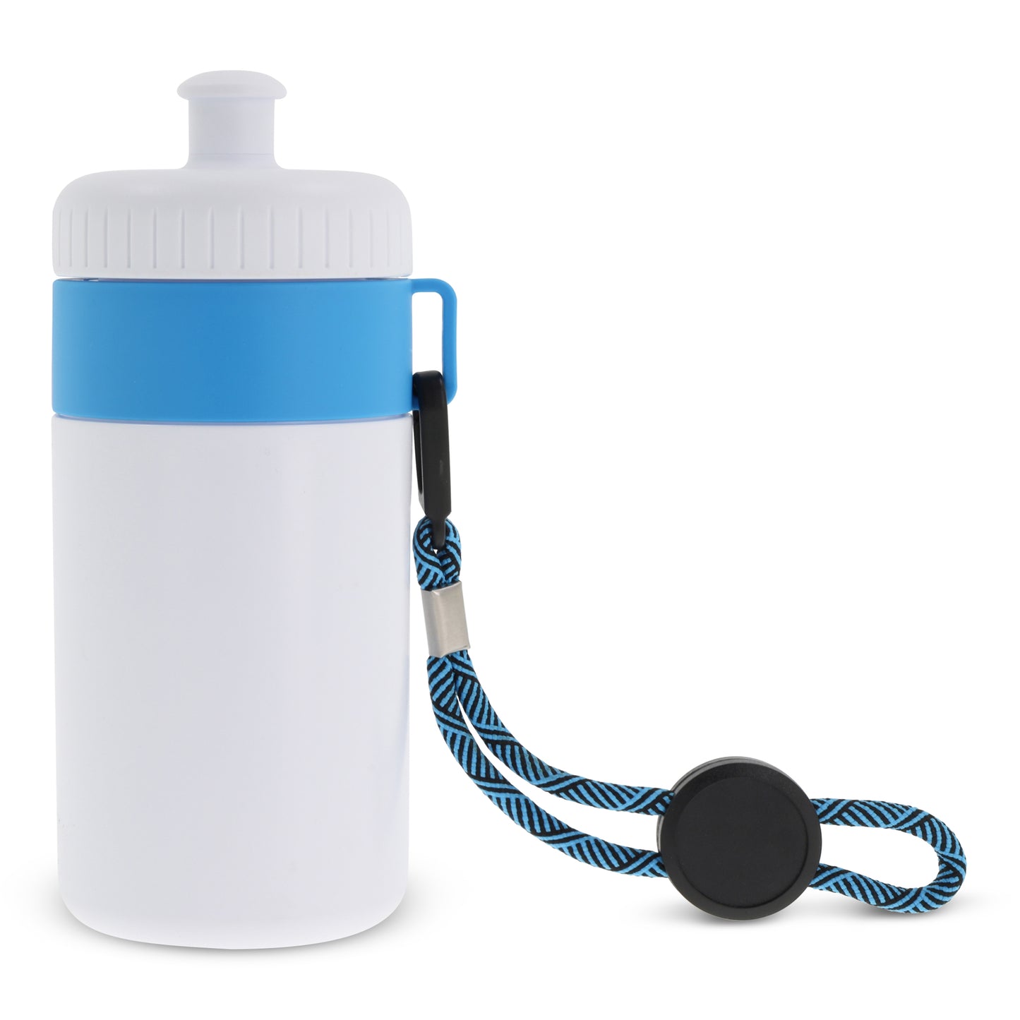 Sportbidon met rand en koord 500ml