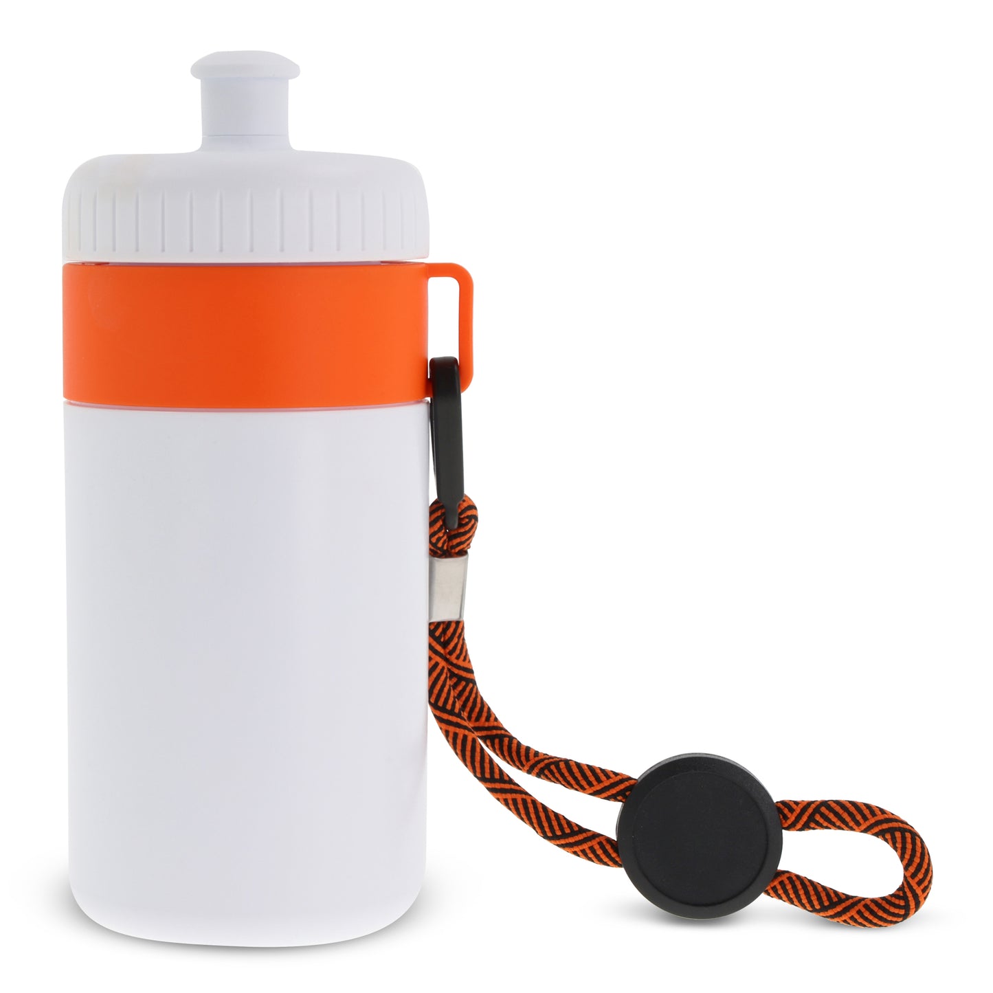 Sportbidon met rand en koord 500ml