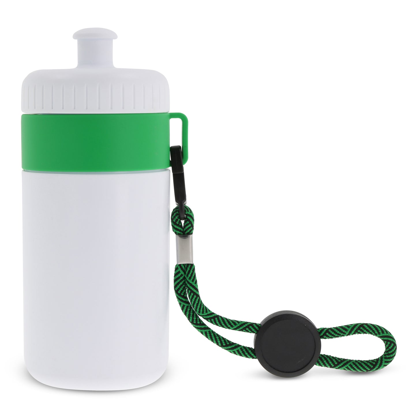 Sportbidon met rand en koord 500ml