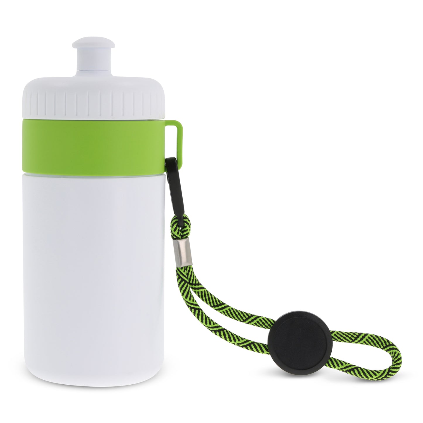 Sportbidon met rand en koord 500ml