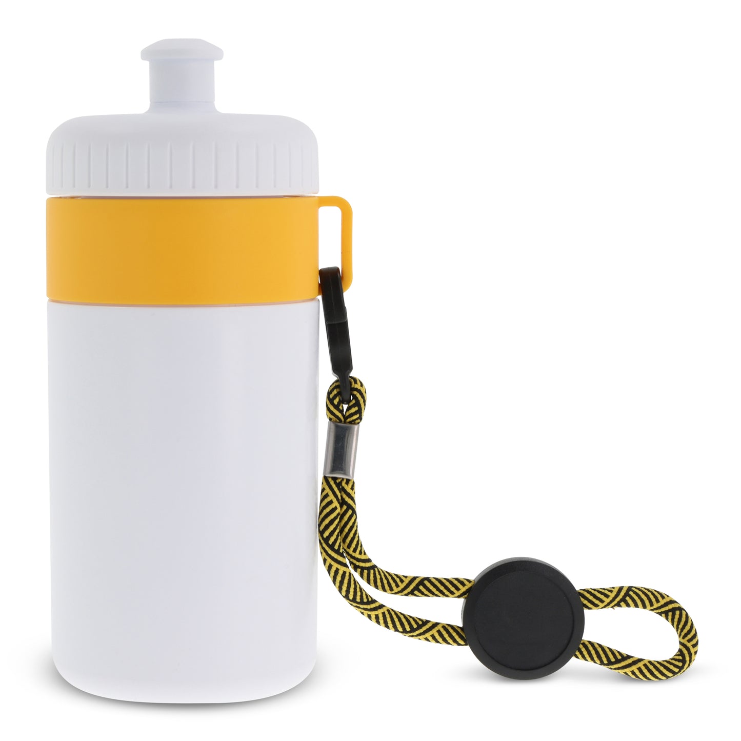 Sportbidon met rand en koord 500ml
