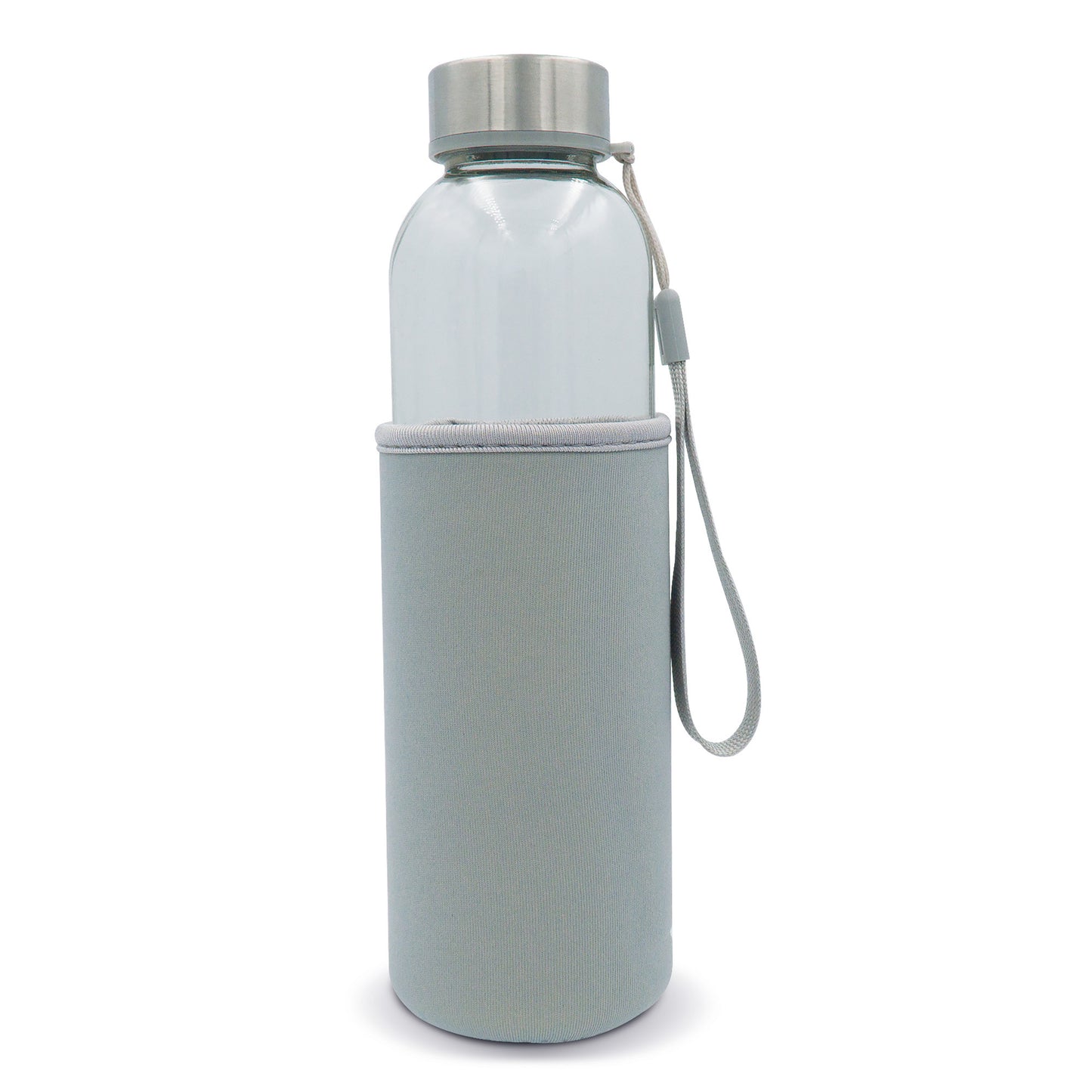 Waterfles glas met sleeve 500ml
