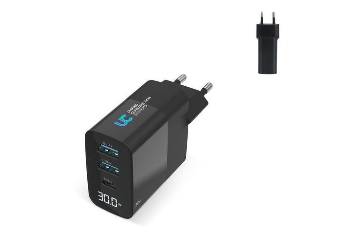 Sitecom CH-1001 30W GaN Power Delivery Wall Charger with LED display