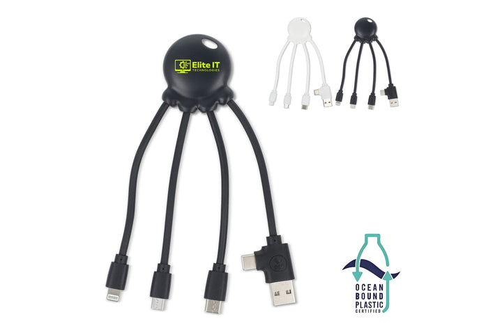 4009| Xoopar Eco Octopus Oplaadkabel Ocean Bound Plastic