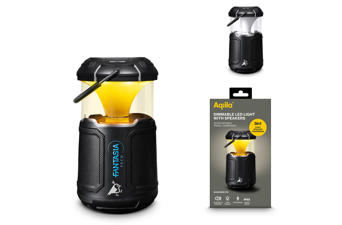 Aqiila Soundbird B10 Bluetooth Speaker met Lamp en Powerbank