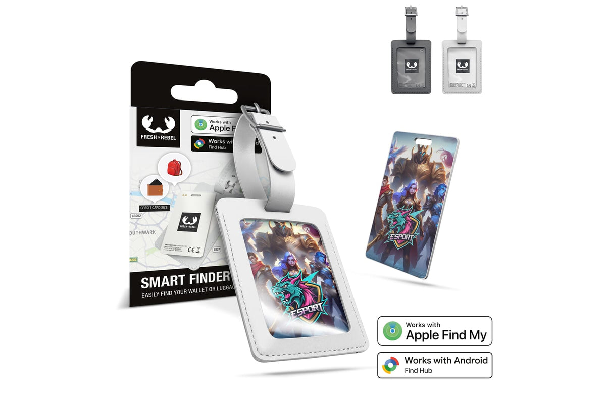 Fresh 'n Rebel Kaart Finder met Bagagelabel voor Apple en Google