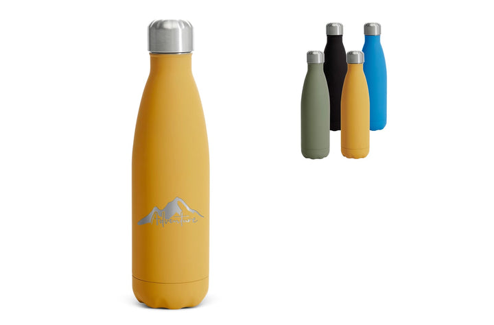 Sagaform Nils stalen fles Rubber 500ml