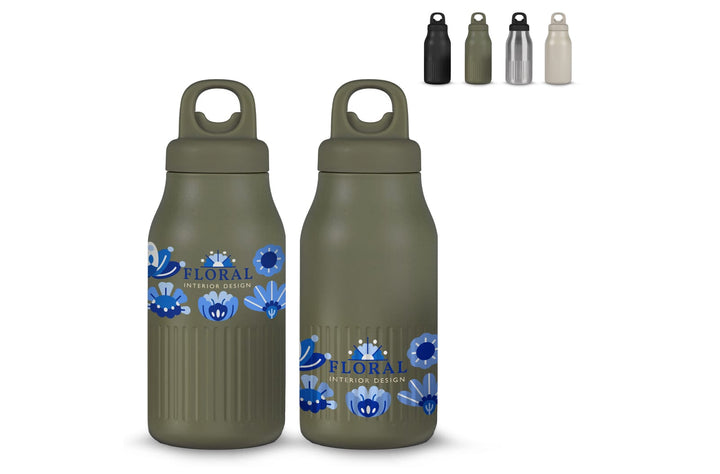 Sagaform Truls stalen fles met handige openklik dop (gerecycled) 500 ml