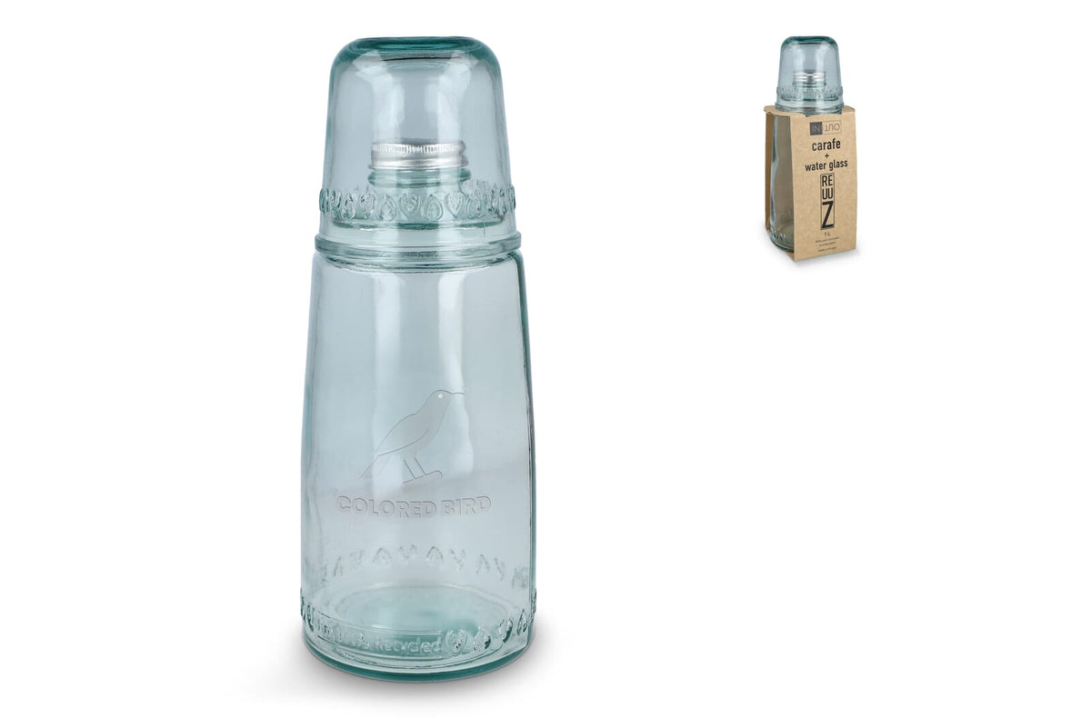 InSideOut Recycled Glass Drinking Set ReuuZ 1L