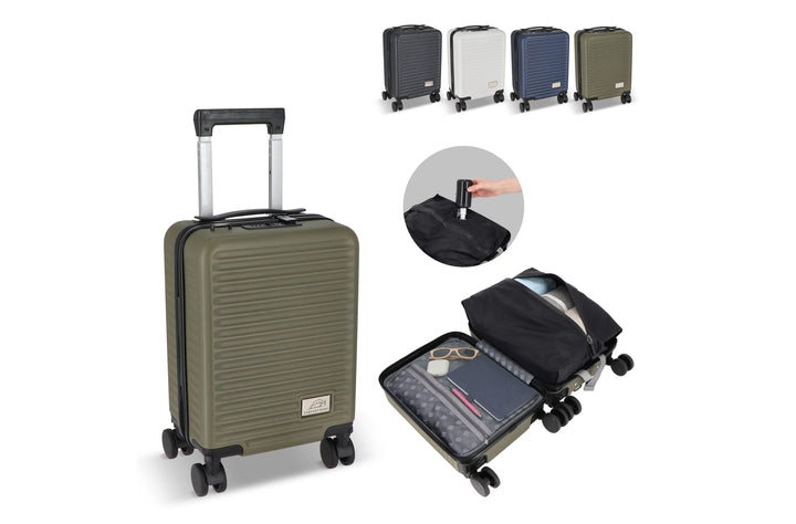 InSideOut Trolley Nordlyft, vacuüm pack, afneembare wielen, past onder de stoel.