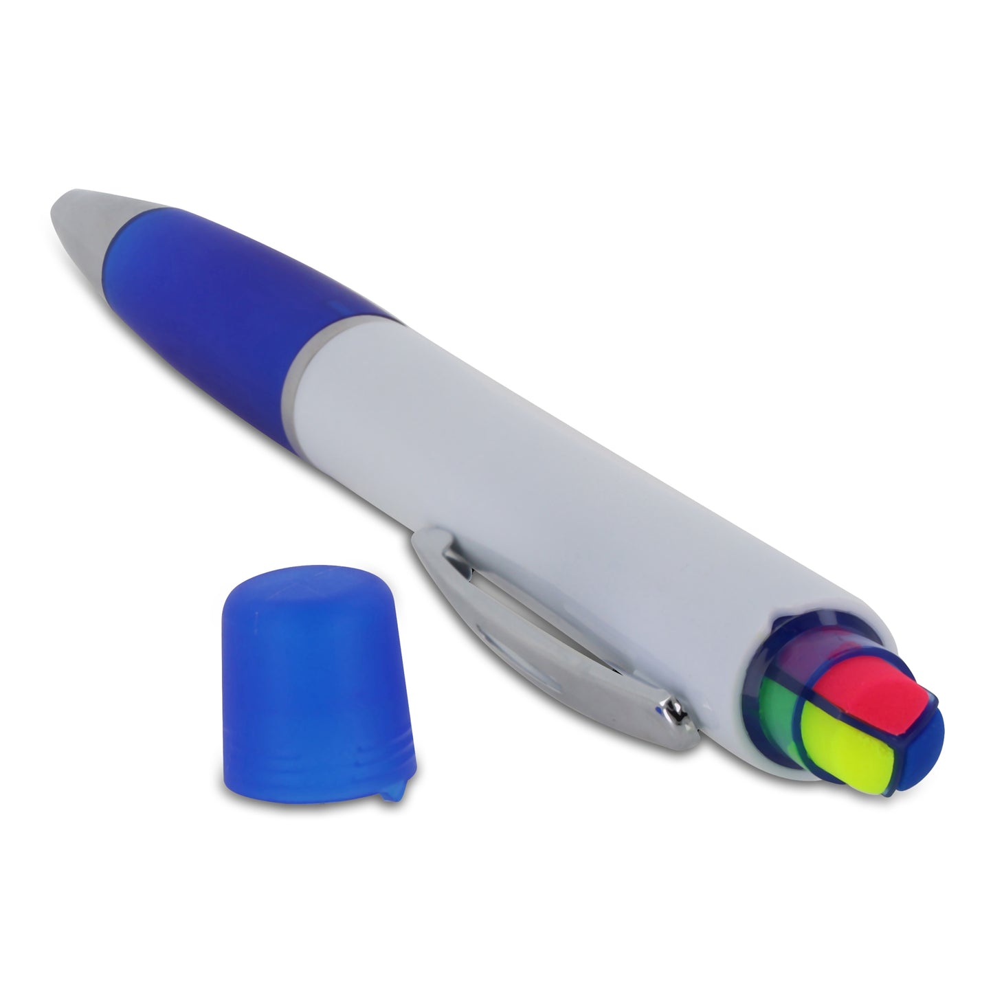 Balpen Hawaii met driekleurige tekstmarker
