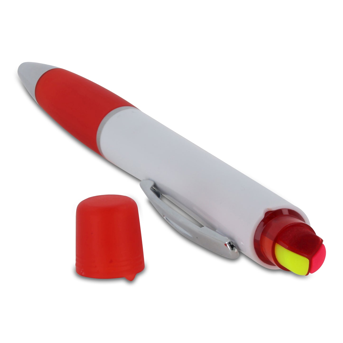 Balpen Hawaii met driekleurige tekstmarker