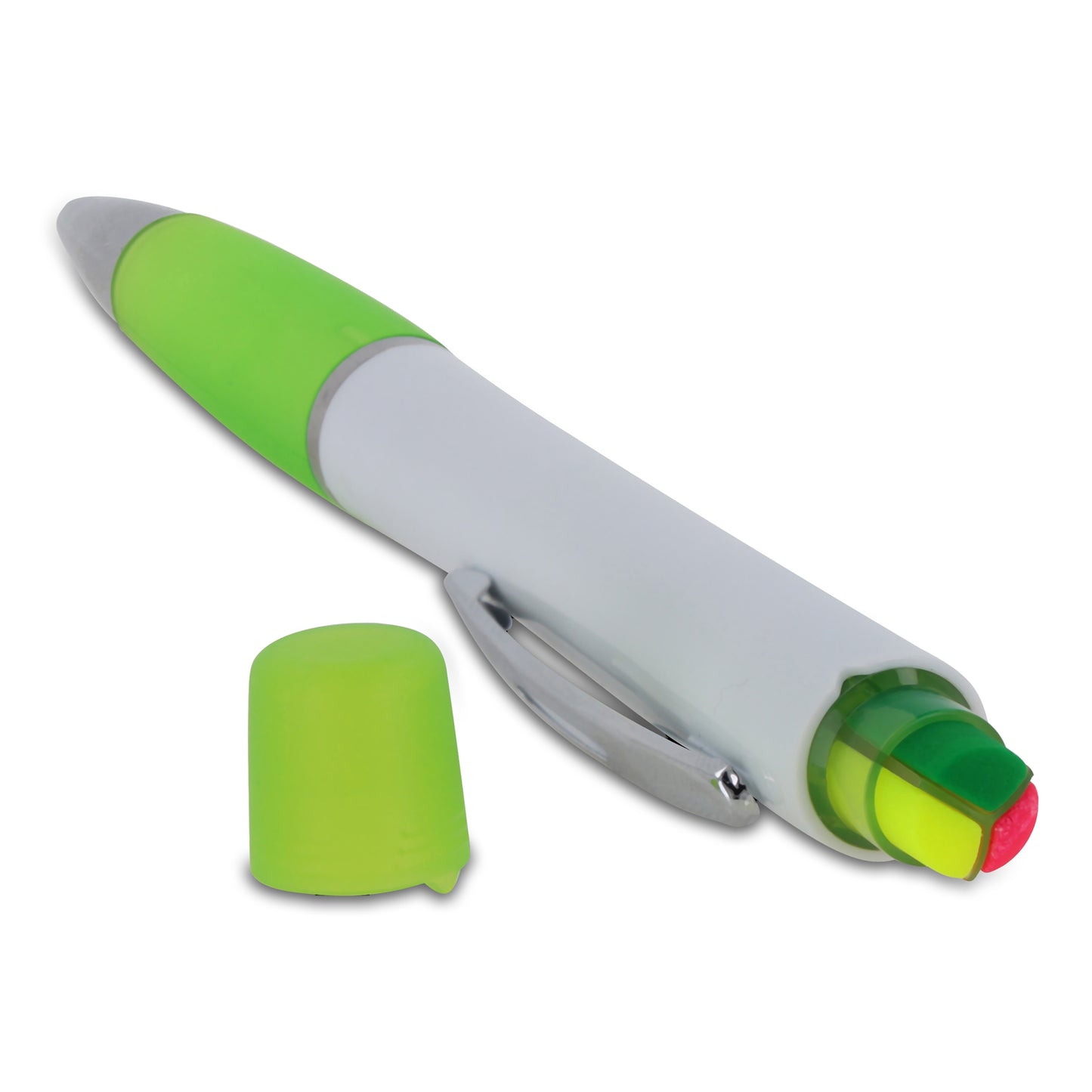 Balpen Hawaii met driekleurige tekstmarker