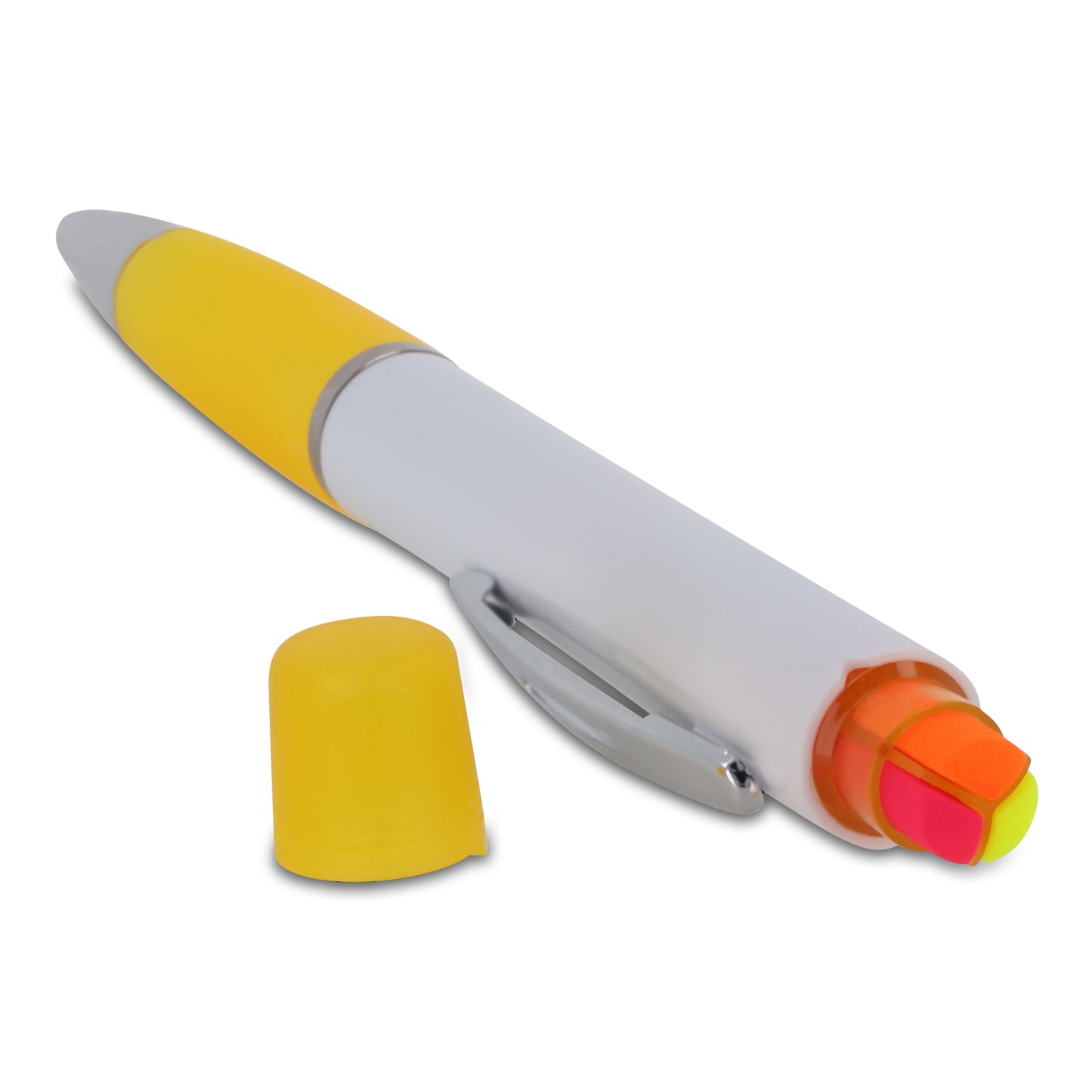 Balpen Hawaii met driekleurige tekstmarker