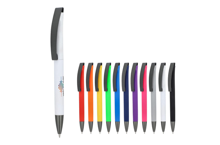 Balpen Vegas softtouch met metalen clip