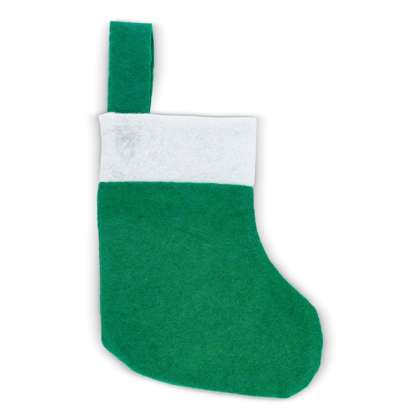 Vilten kerstsok groen