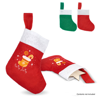 Vilten kerstsok groen