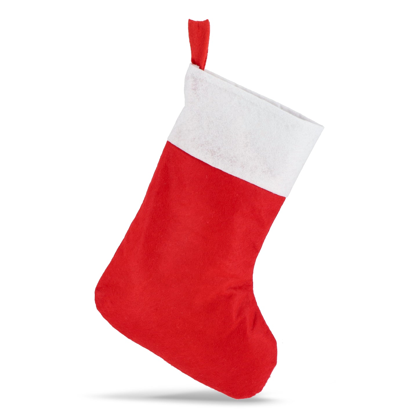 Vilten kerstsok 40 cm rood