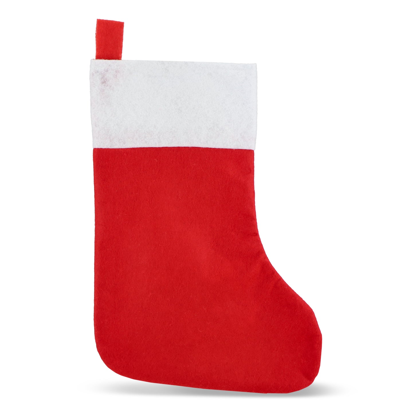 Vilten kerstsok 40 cm rood