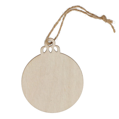 Houten kerstbal