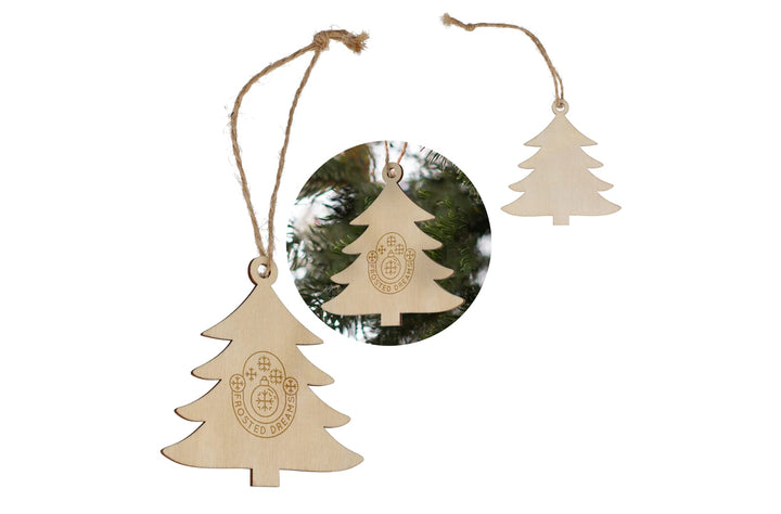 Houten kerstornament kerstboom