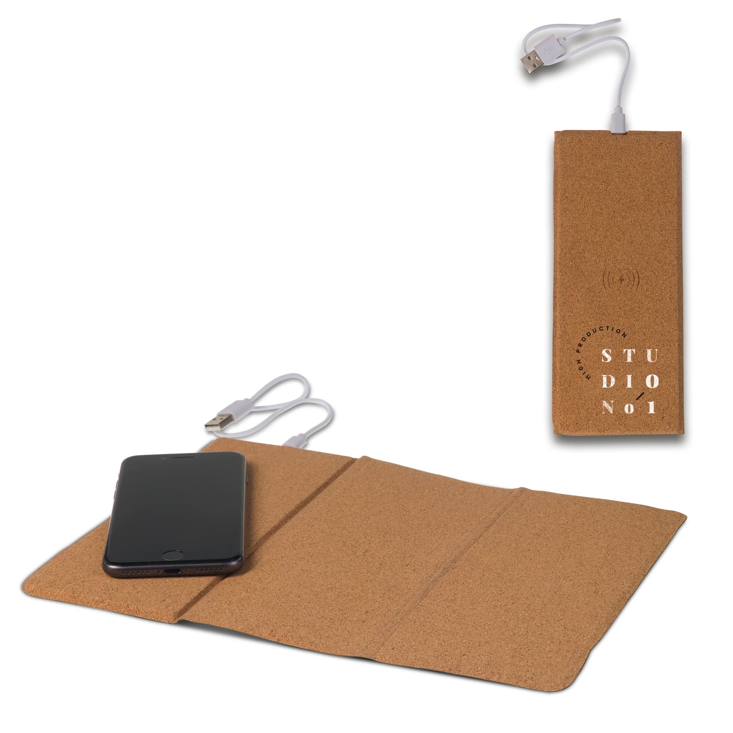 Muismat met draadloze oplader kurk 5W