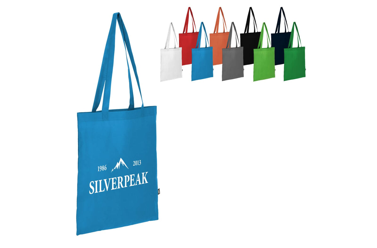 R-PET Draagtas non-woven lange handvatten 38 x 42cm 75g/m²