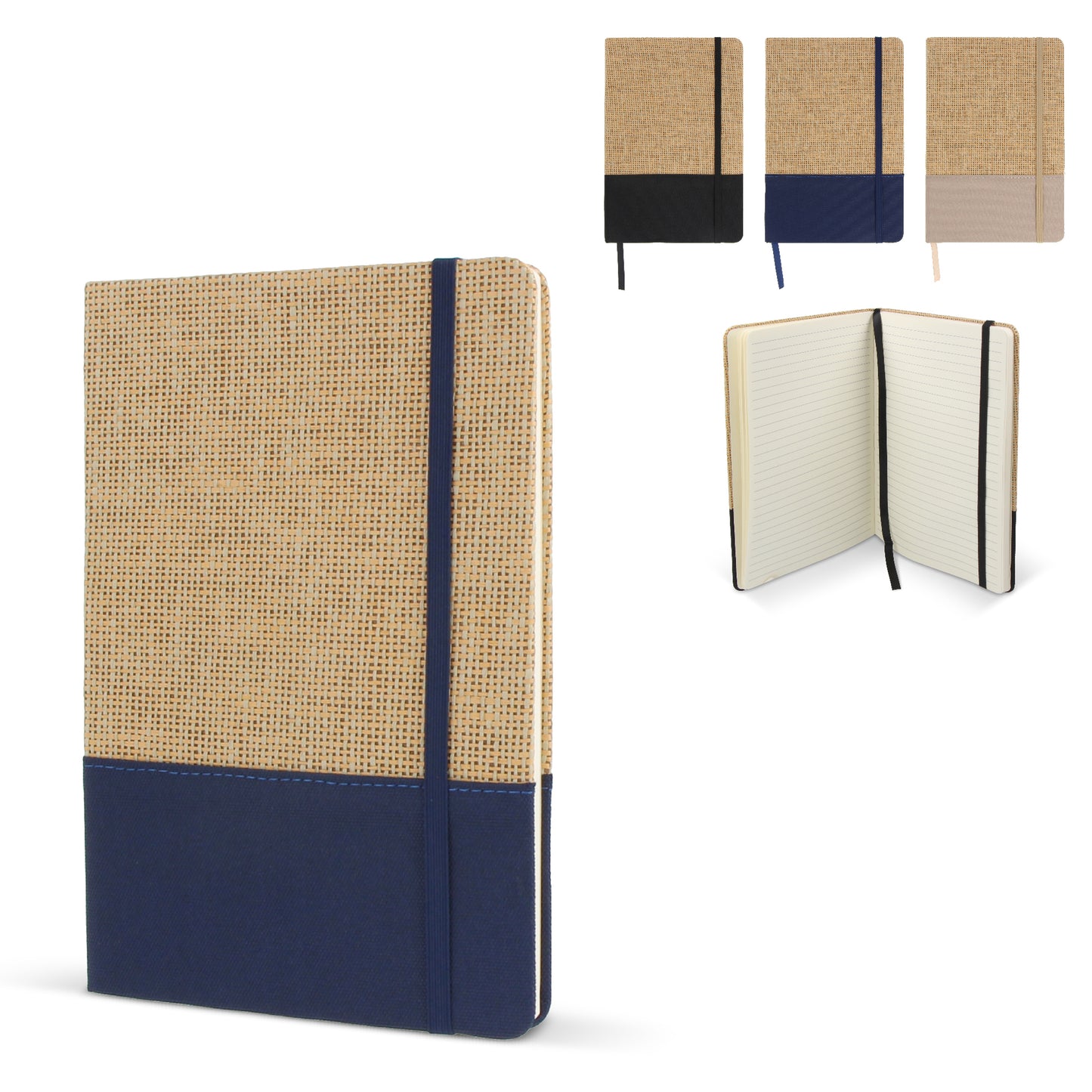 Notitieboek jute R-PET GRS