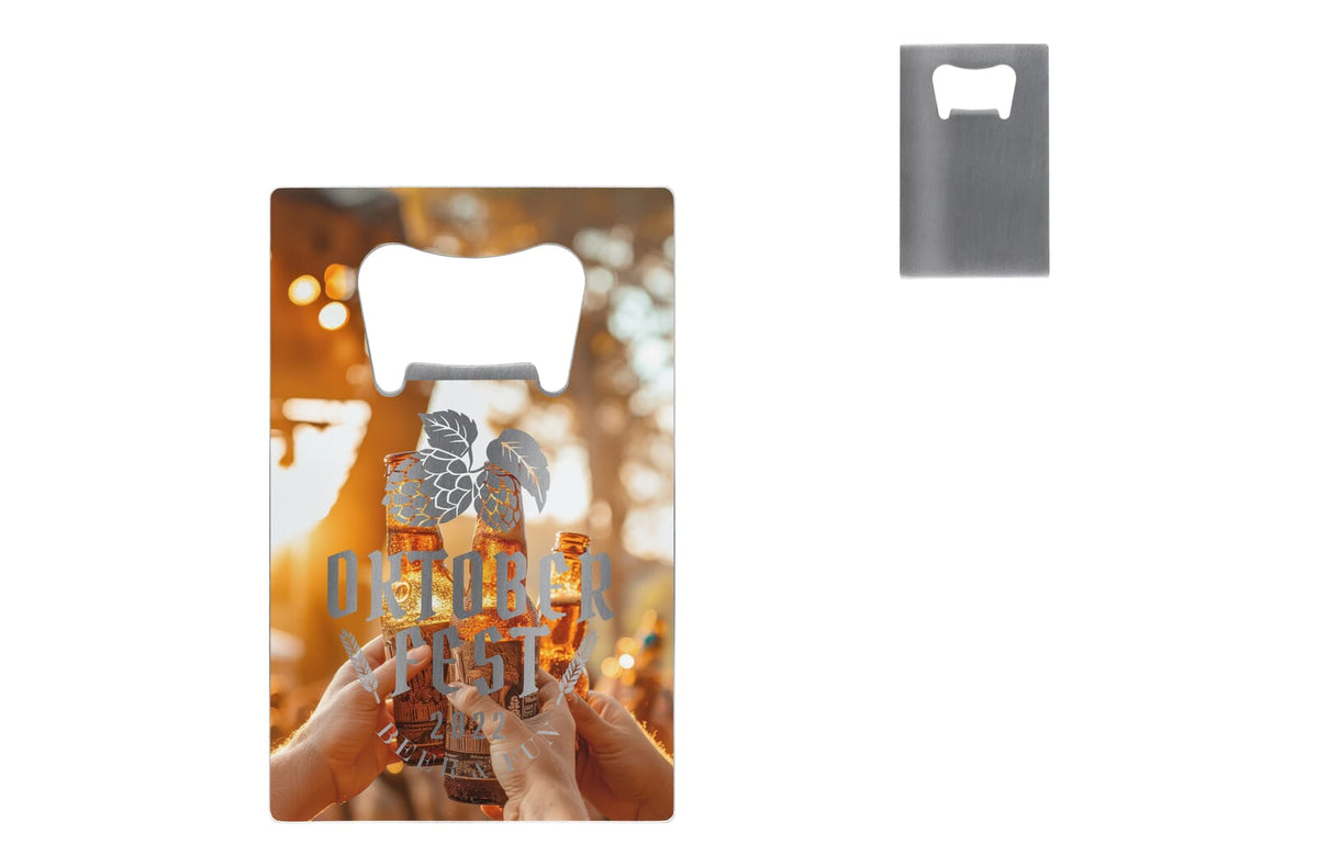 RVS flesopener in creditcardformaat