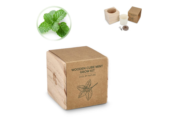FSC Houten Plantenbak Set – Mint