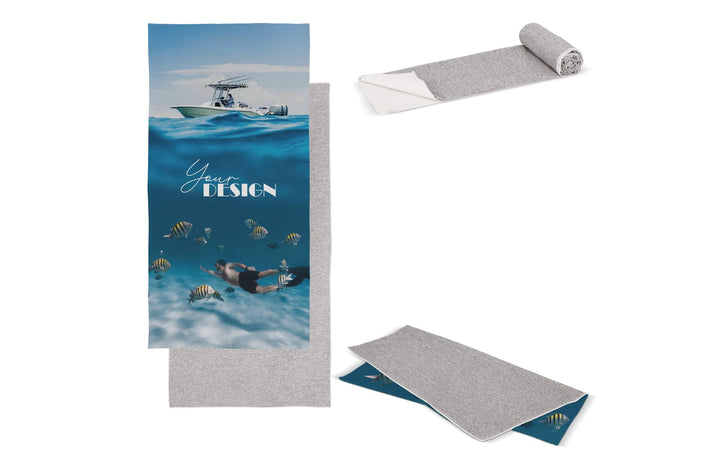 Sneldrogende handdoek R-PET 70 x 140 cm sublimatie
