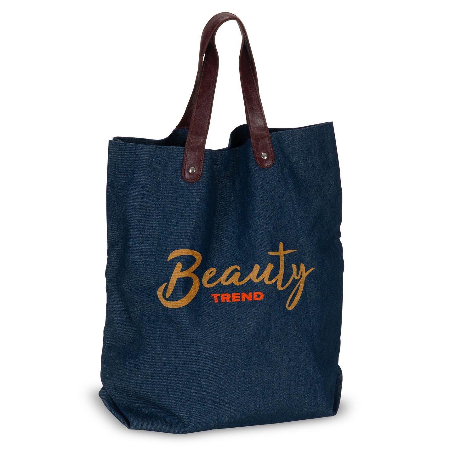Boodschappentas canvas Denim 310g/m² 42x13x43cm