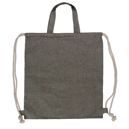 Drawstring rugzak gerecycled katoen 140g/m² 38x42cmm