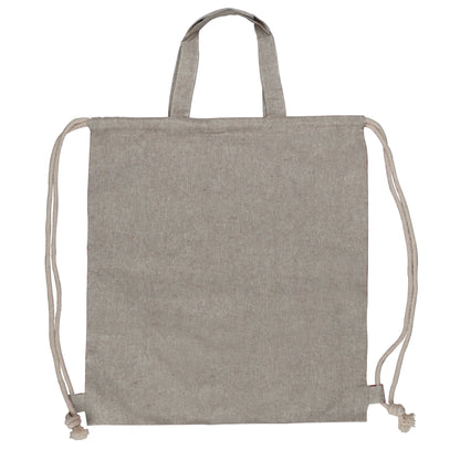 Drawstring rugzak gerecycled katoen 140g/m² 38x42cmm