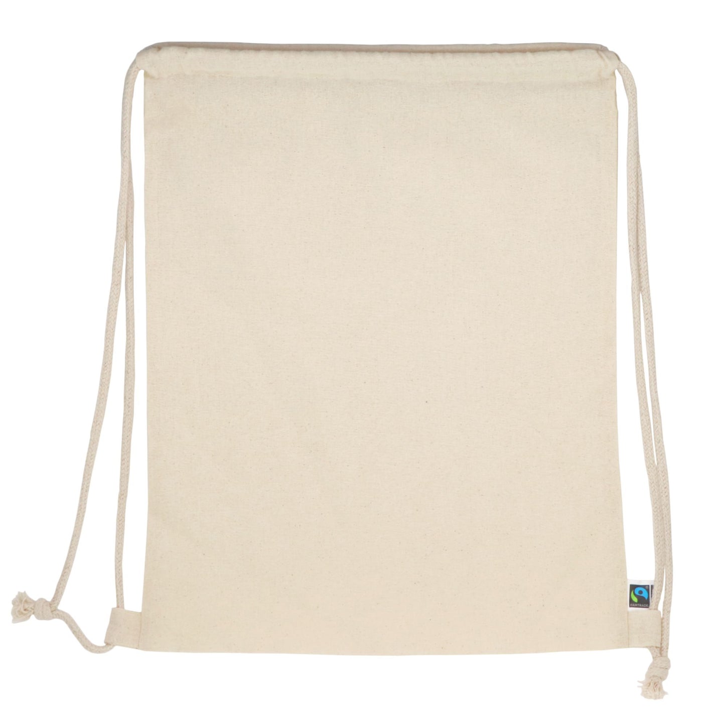 Fairtrade rugzakje ecru 140g/m² 35x45 cm