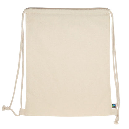 Fairtrade rugzakje ecru 140g/m² 35x45 cm