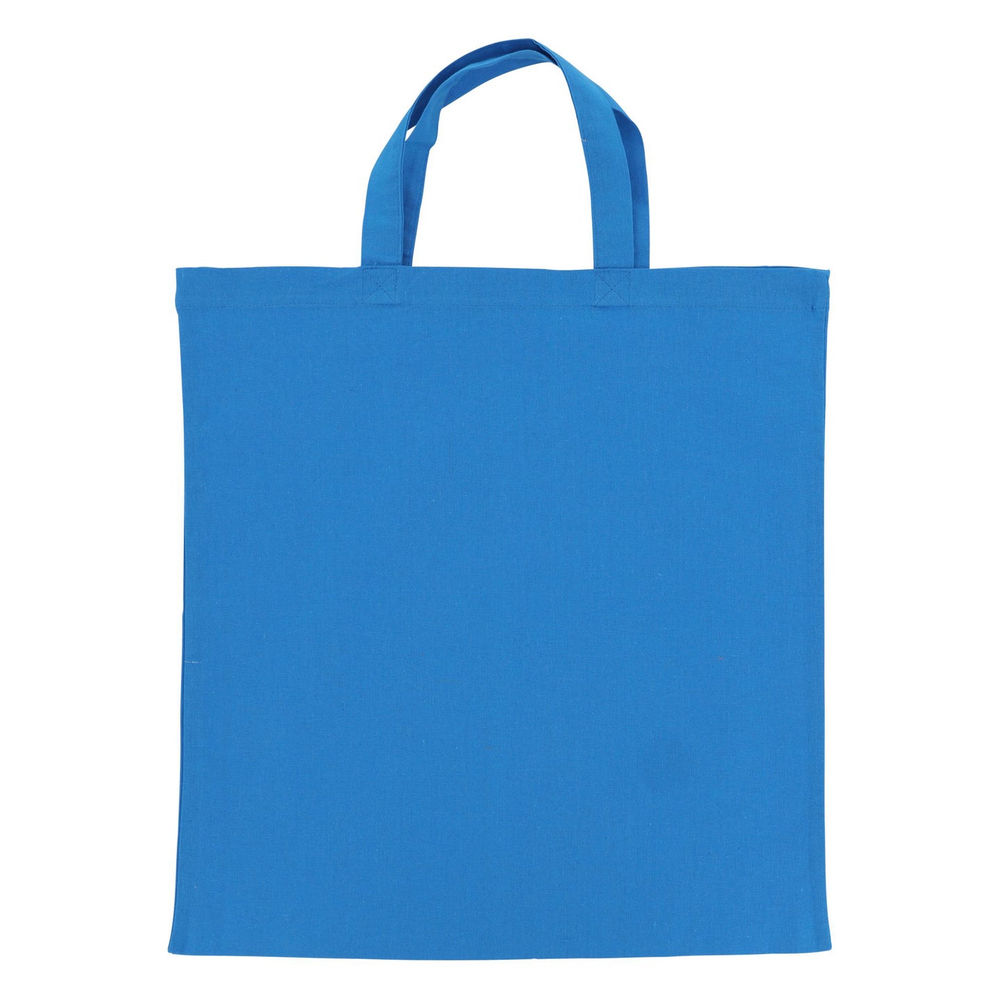 Schoudertas OEKO-TEX® gekleurd kort 140g/m² 38x42 cm