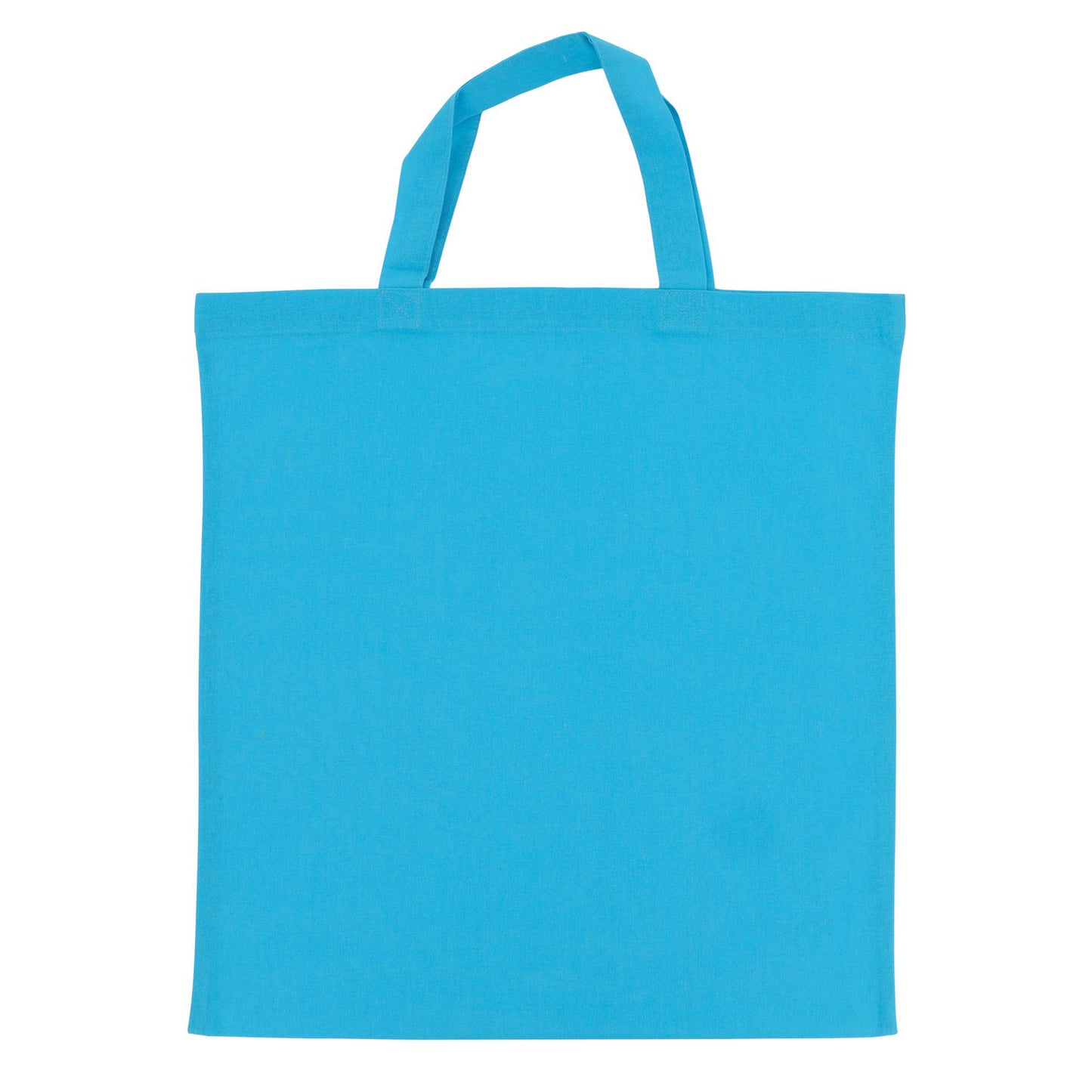 Schoudertas OEKO-TEX® gekleurd kort 140g/m² 38x42 cm