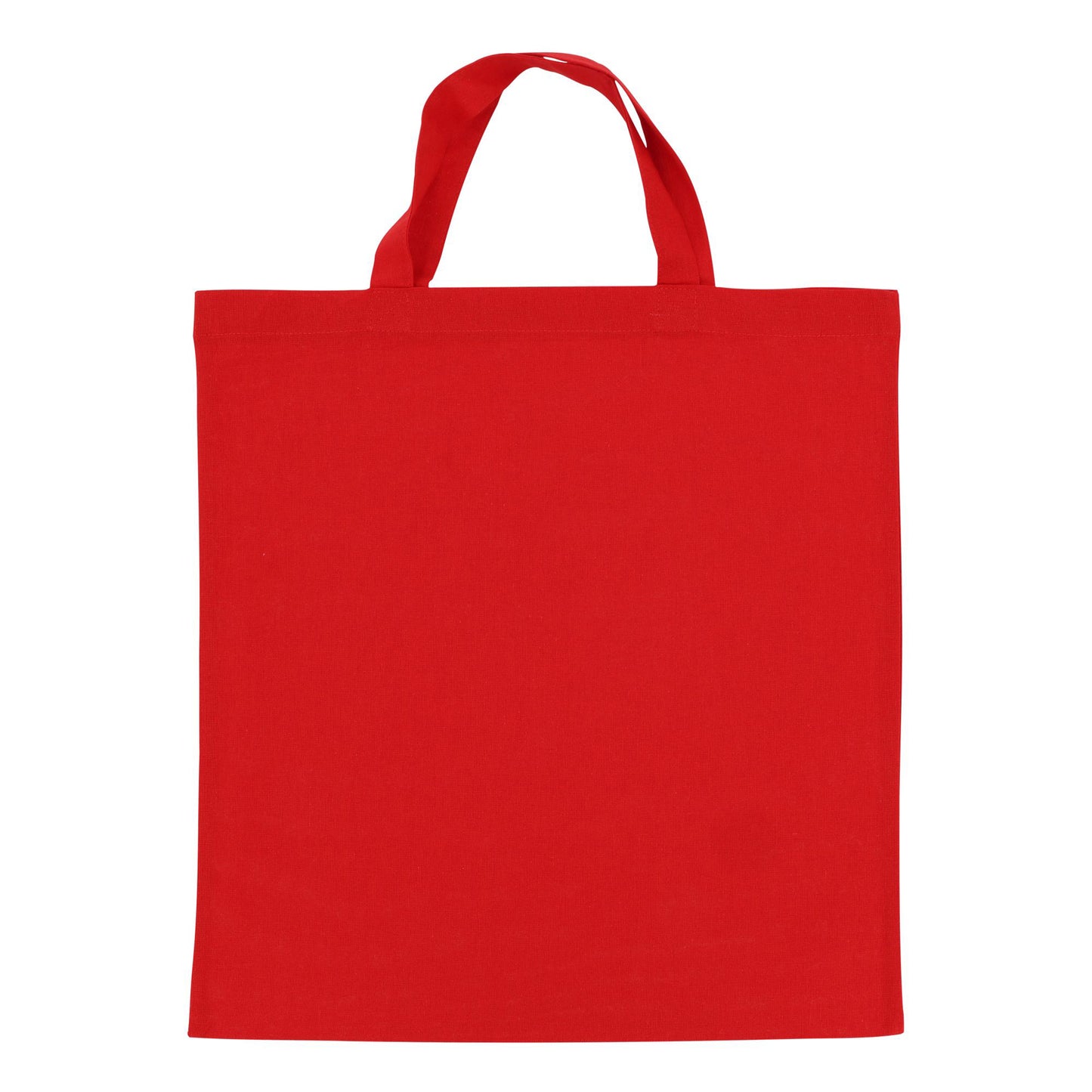 Schoudertas OEKO-TEX® gekleurd kort 140g/m² 38x42 cm